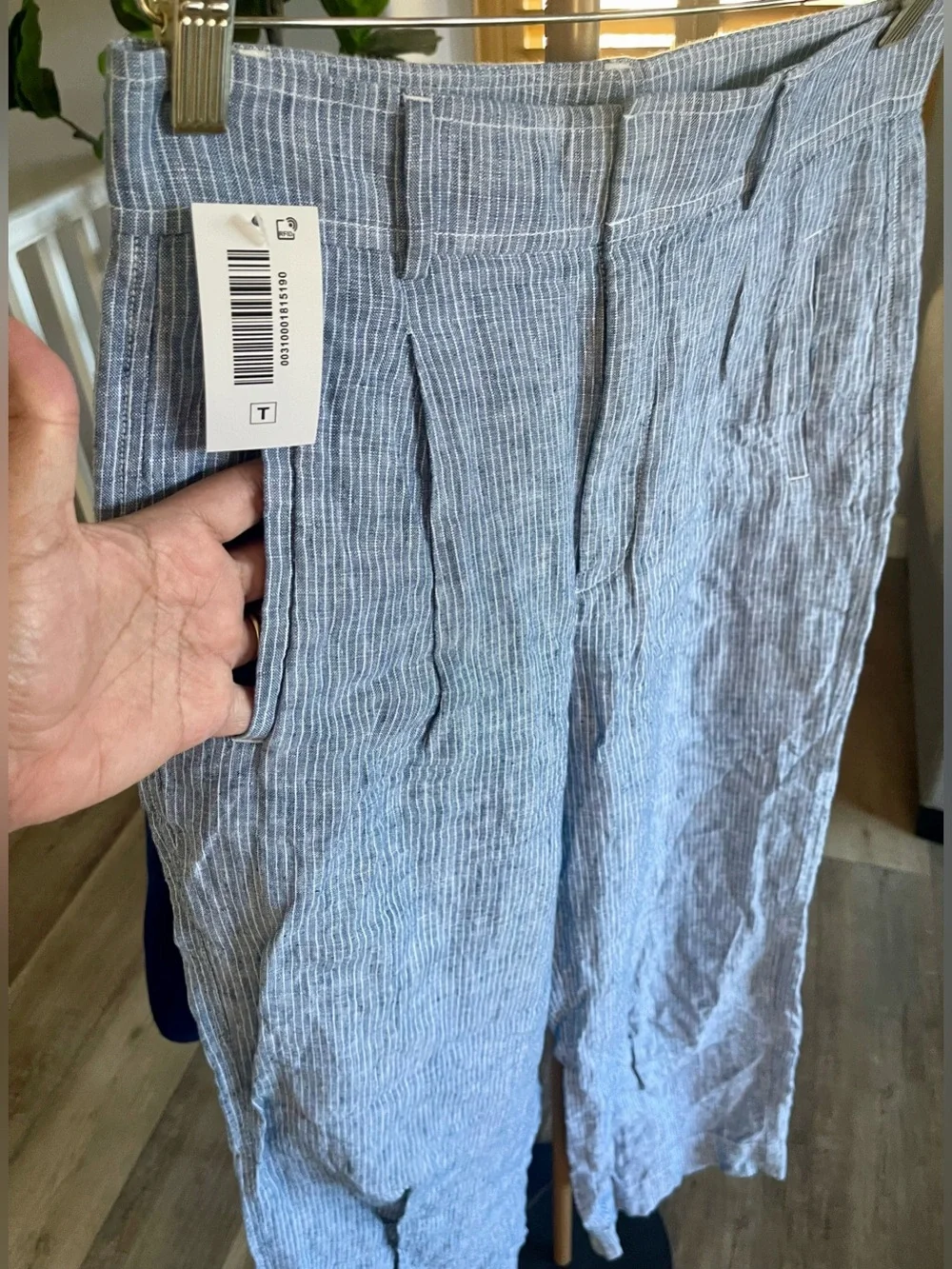 NWT EVERLANE THE LINEN WAY-HIGH® DRAPE PANTS WOMENS SIZE 6